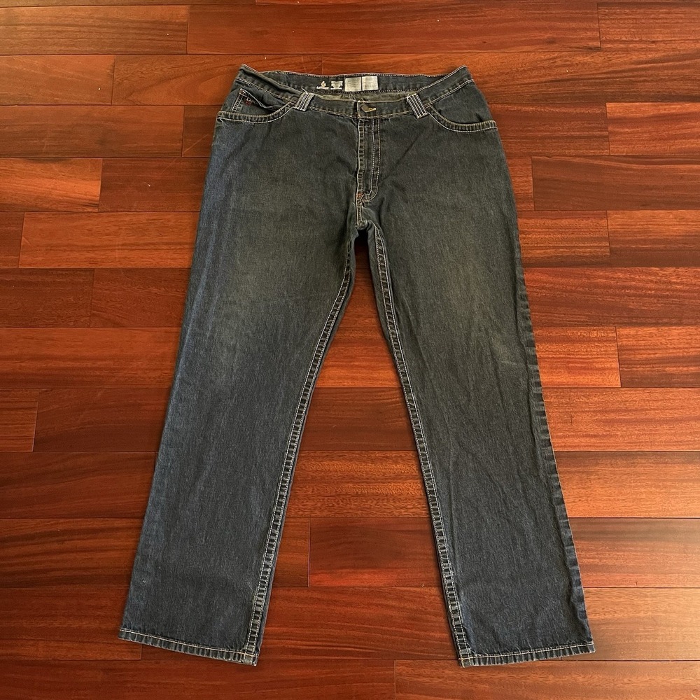 LAPCO FR Jeans Mens 40x34 Blue Denim Straight Leg Flame Resistant Workwear Flame